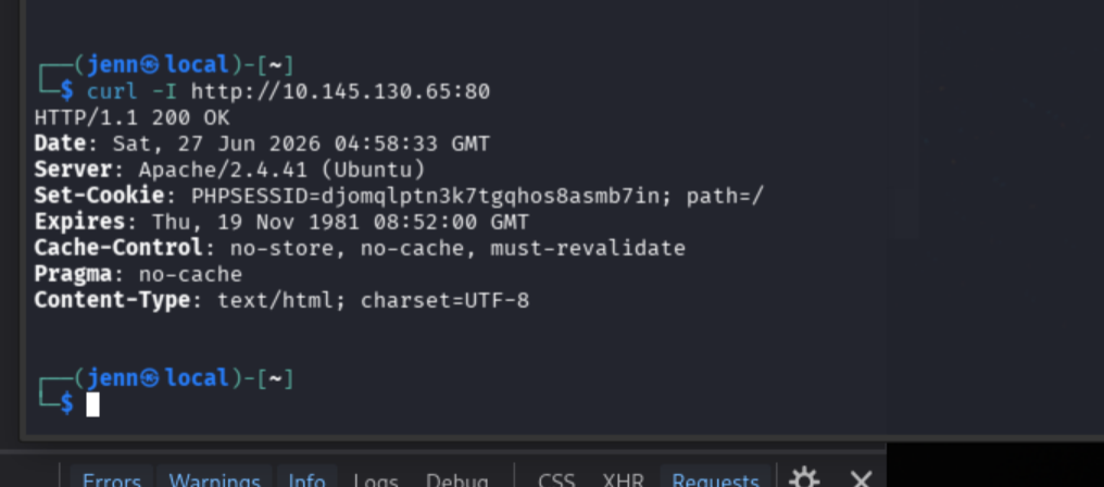 Dev Tools Storage showing session cookie value and path